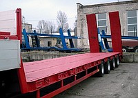 ВАРЗ-НПВ 4711 4-осный полуприцеп-тяжеловоз грузоподъемностью 46 900 кг.