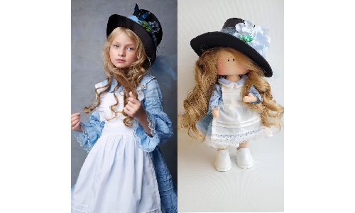 Інтер'єрні текстильні лялечки ручної роботи, купити