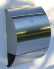 Дизайнерська металева поштова скринька з нержавіючої сталі