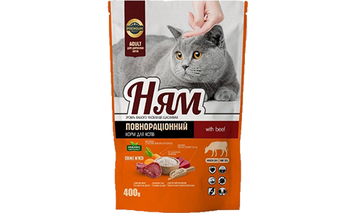 ТМ Ням, сухі корми для котів та собак 