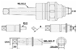 Патрон різьбонарізний швидкозмінний для нарізування різьблення М6-М30 та свердління отворів