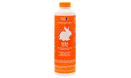 Przydatna woda dla gryzoni, ptaków i królików domowych „Akva Pets”