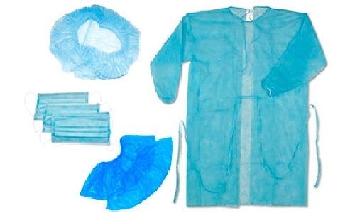 Спанбонд для медицинских халатов – белый, голубой, зеленый